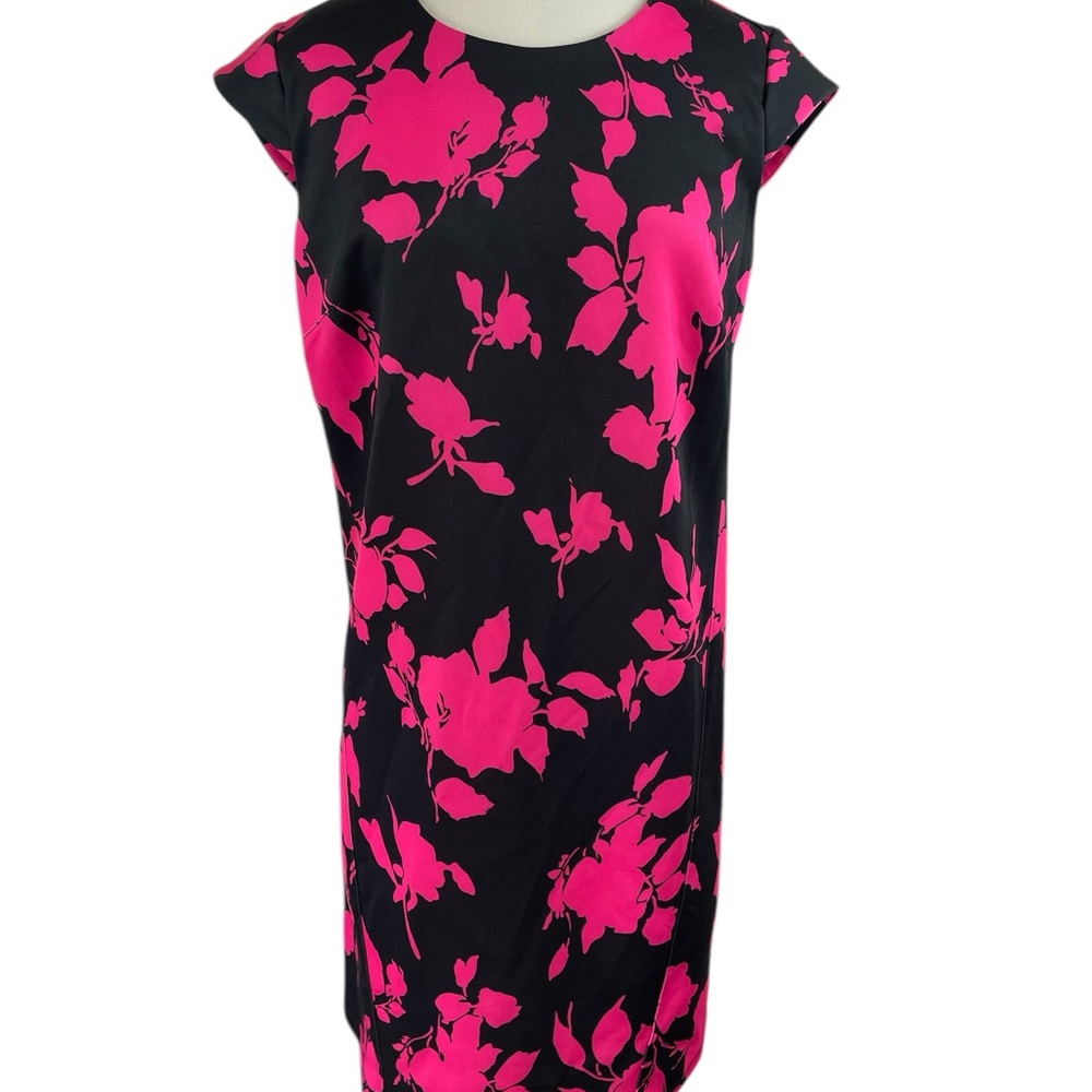 Mark Bouwer Unlimited Pink/Black Body Con Dress, Size S‎